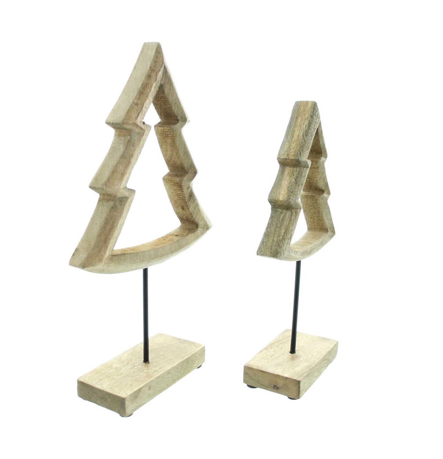 Weihnachtsdeko "Tanne" 2er Set - Höhe 25 cm bis 32 cm