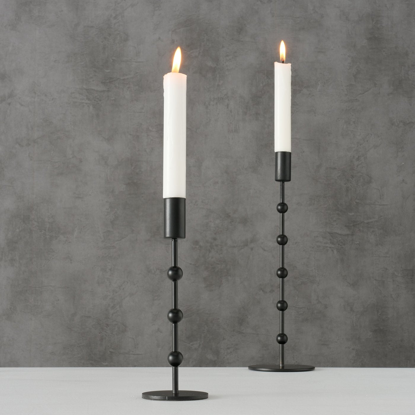 Kerzenleuchter - Set "Kimberly", 2-teilig in Schwarz