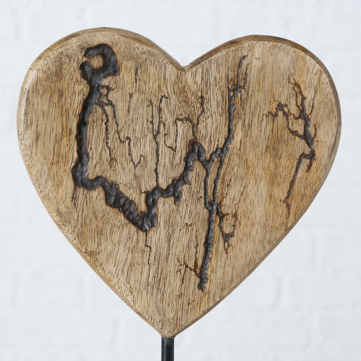 Dekoaufsteller-Set Percha, stehende Herzen, 2 tlg.