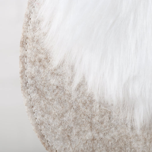 Figur Flynn, 2 tlg., Wichtel, H 19,5-27 cm, Filz, Grau, Rot