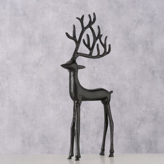 Weihnachtlicher Hirsch "Rupert" aus Metall und Aluminium, moderne Weihnachtsdeko