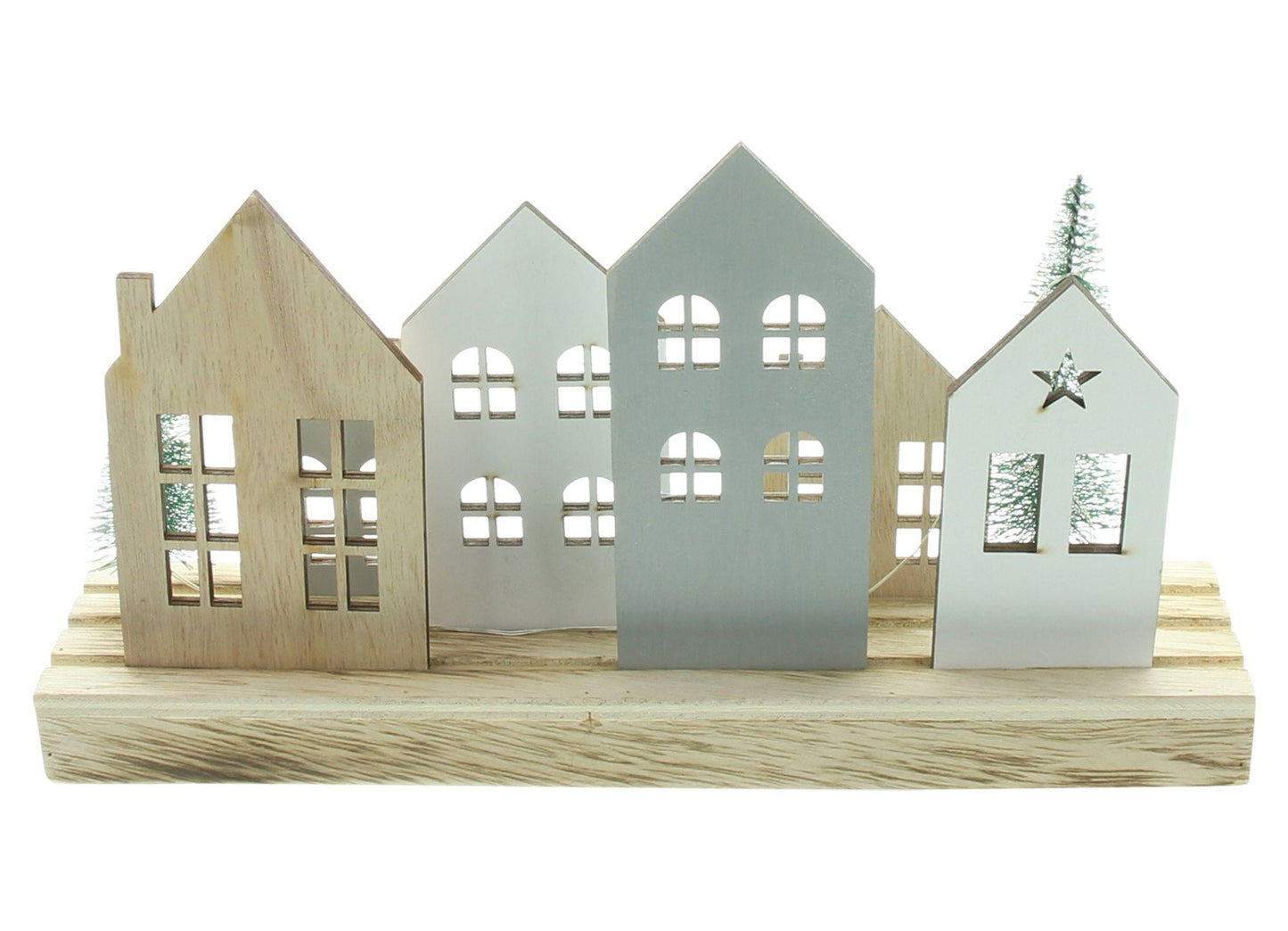 LED-Board "Häuser" - Weihnachtsdeko für den Innenbereich