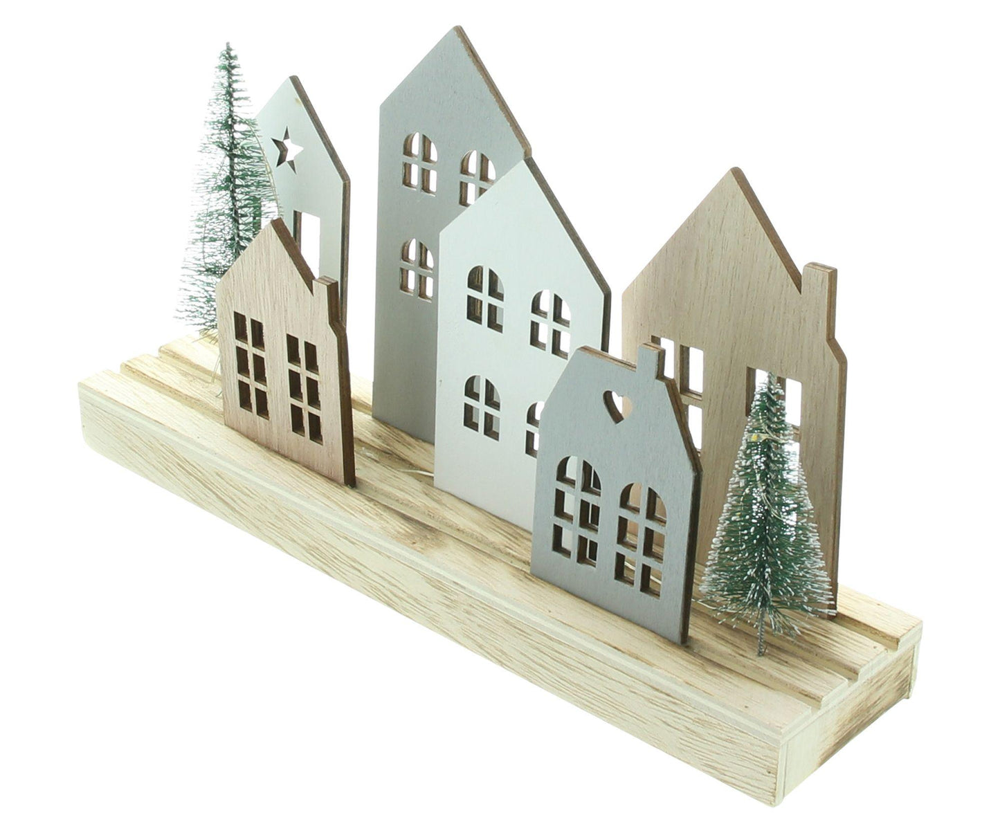 LED-Board "Häuser" - Weihnachtsdeko für den Innenbereich