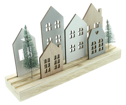 LED-Board "Häuser" - Weihnachtsdeko für den Innenbereich