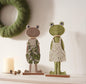 Froschpaar Carina und Andreas, Höhe 31 cm, Dekoration für Ostern und Frühling aus Filz