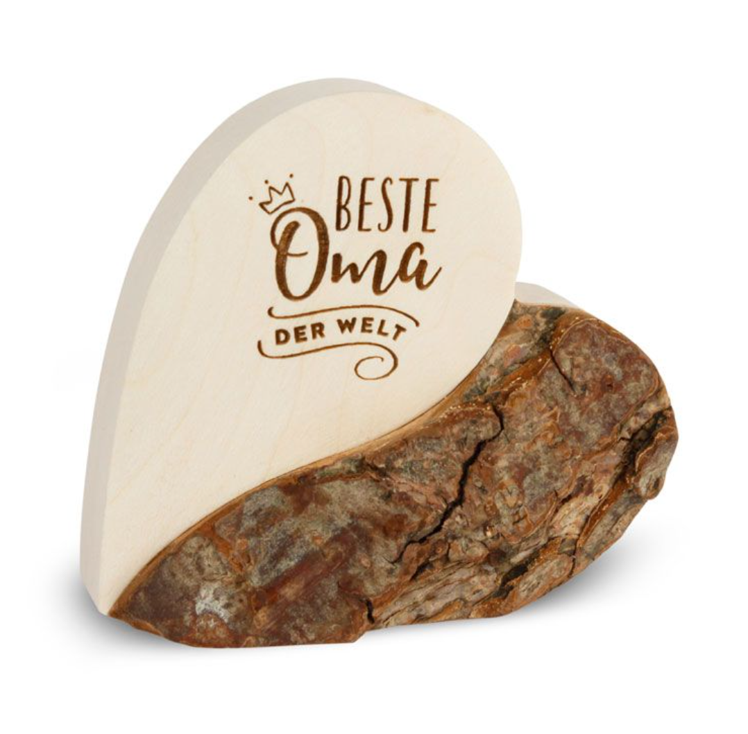 Rindenherz "Beste Oma der Welt"