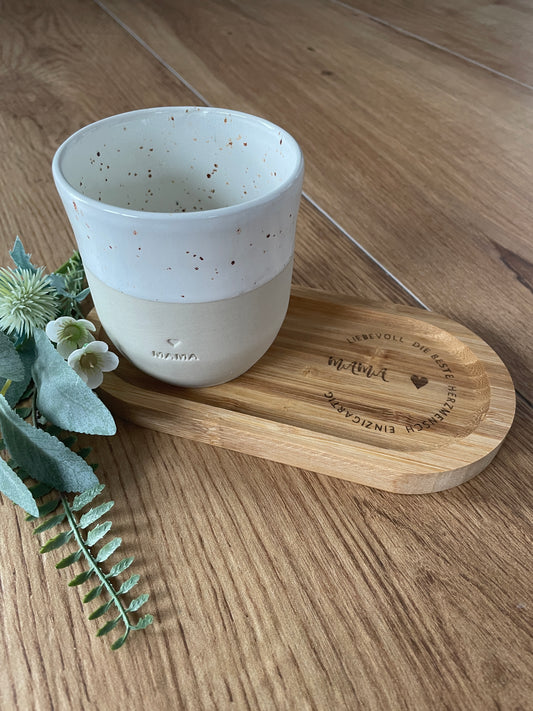 "Mama" Geschenkeset, Tablett und Becher