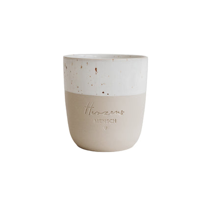Eulenschnitt Limitierter Becher Herzensmensch, 320 ml