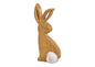 Aufsteller Hase "Sven" aus Holz Farbe Braun, (B/H/T) 8 cm * 20 cm * 2 cm