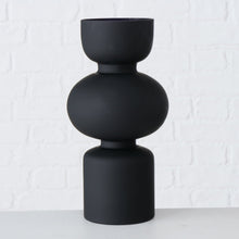 Lade das Bild in den Galerie-Viewer, Vase &quot;Nelika&quot; aus Glas in Schwarz, Deko-Vase, Blumenvase, skandinavisches Design

