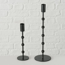 Lade das Bild in den Galerie-Viewer, Kerzenleuchter - Set &quot;Kimberley&quot;, 2-teilig in Schwarz
