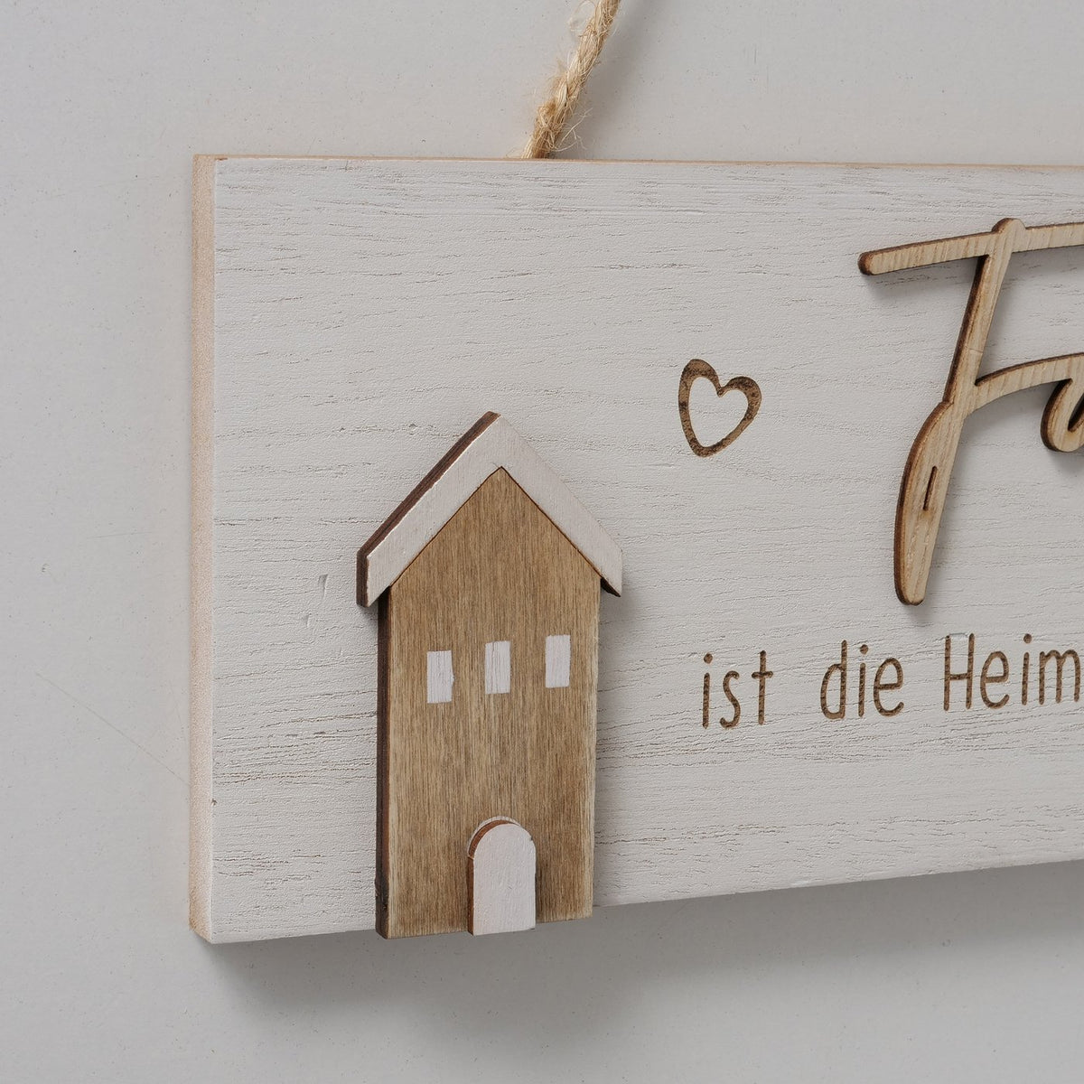 Dekoschild zum Aufhängen,  Familie, Zuhause, 2 Varianten, Dekoration