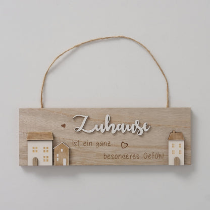 Dekoschild zum Aufhängen,  Familie, Zuhause, 2 Varianten, Dekoration